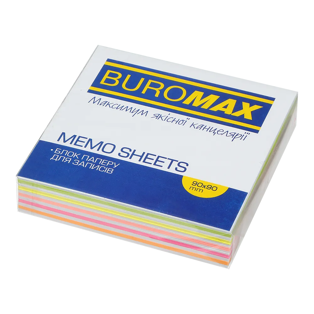 Блок бумаги для заметок 90х90х20 мм, не склеенный Люкс Зебра Neon Buromax (BM.2259) Блок бумаги для заметок 90х90х20 мм, не склеенный Люкс Зебра Neon Buromax (BM.2259)
